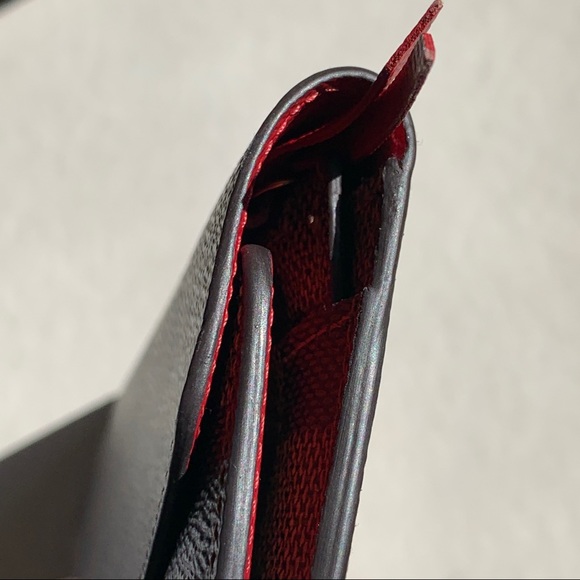 Louis Vuitton Damier Ebene Josephine Wallet Red - Picture 7 of 16